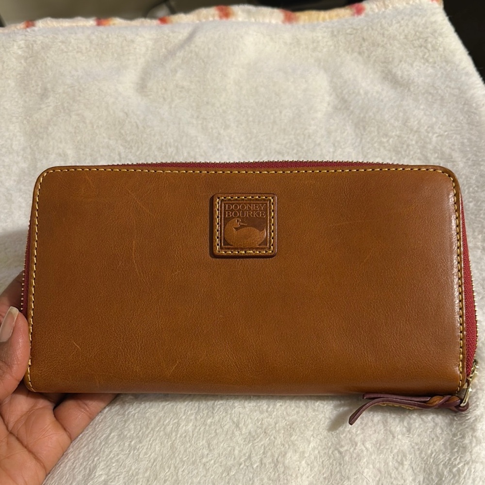 Dooney & Bourke Brown Leather Wallet